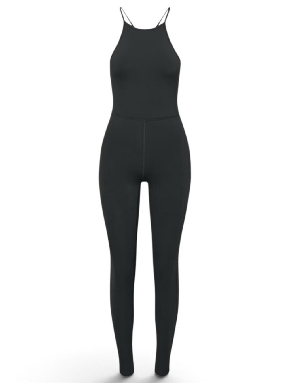 Nwt Wilfred Sleek Black Halter Criss Cross Back Size XL Jumpsuit.